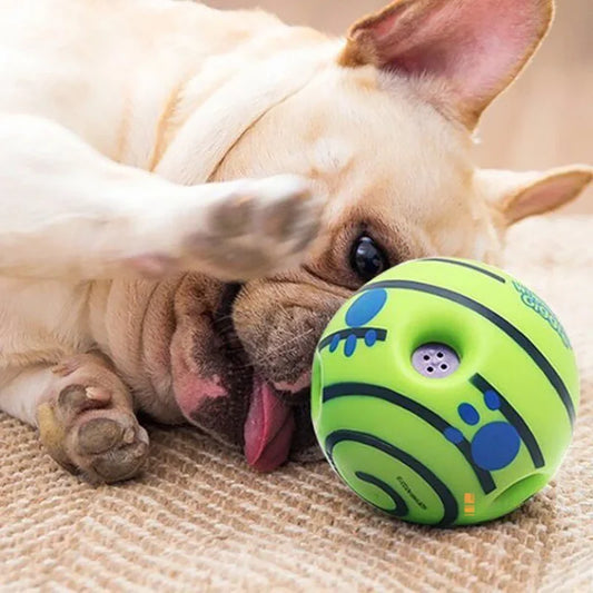 Dog Toy Wobble Wag Giggle Ball Getting Dog Attention Toy Fun Giggle Sounds When Rolled or Shaken Pets Know Best As Seen On TV