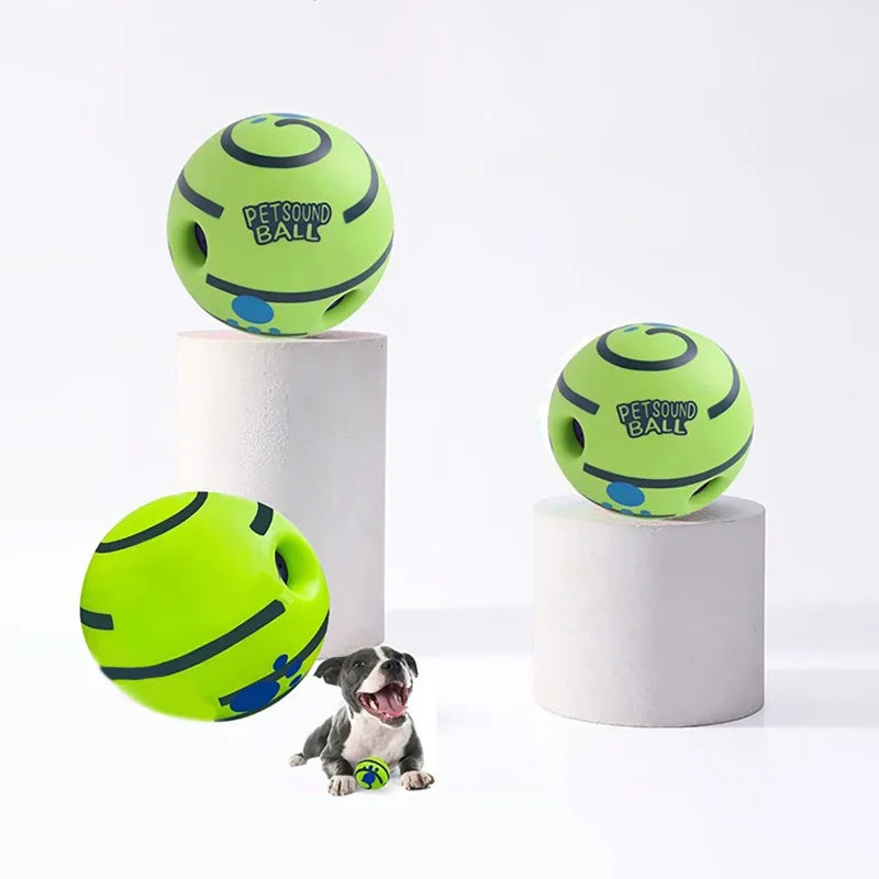 Dog Toy Wobble Wag Giggle Ball Getting Dog Attention Toy Fun Giggle Sounds When Rolled or Shaken Pets Know Best As Seen On TV