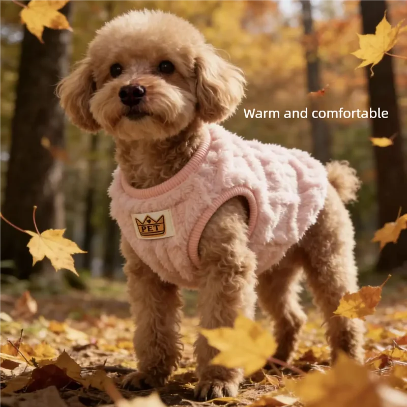 Soft Fleece Dog Clothes For Small Dogs Cats Sweater Autumn Winter Warm Puppy Vest Apparel French Bulldog Yorkshire Pet Costume