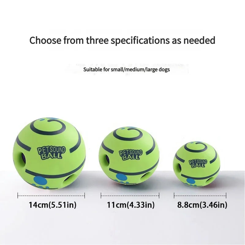 Dog Toy Wobble Wag Giggle Ball Getting Dog Attention Toy Fun Giggle Sounds When Rolled or Shaken Pets Know Best As Seen On TV